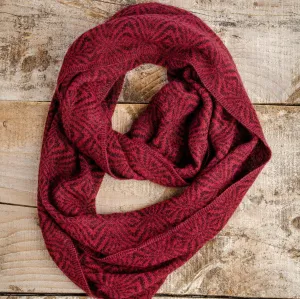 Alpaca Infinity Scarf - Burgundy