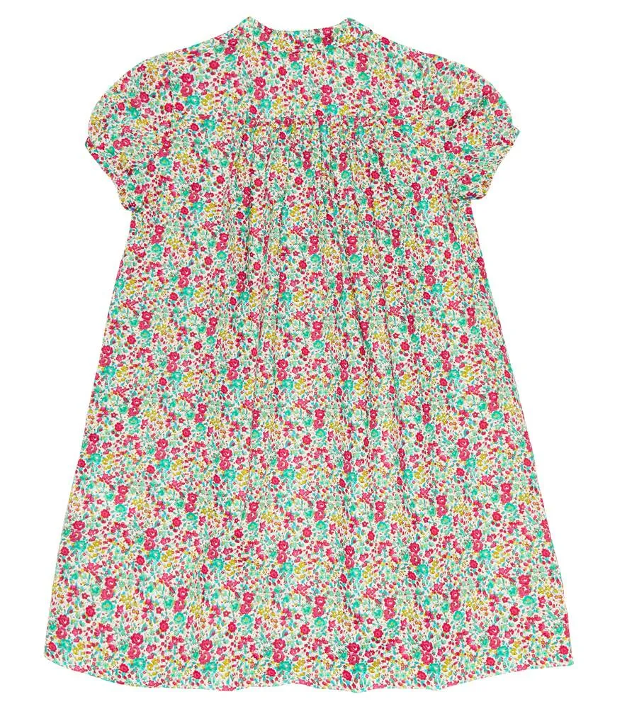 Candice cotton shirt dress with Bonpoint floral print, multicolor