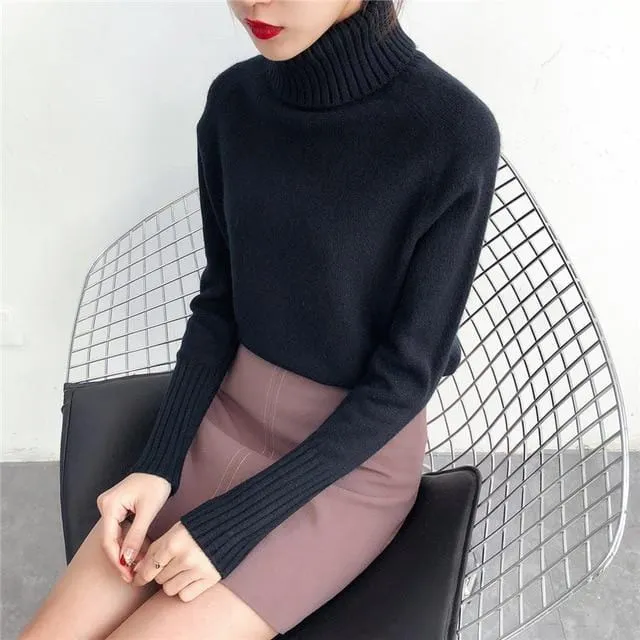 Darling Cashmere Turtleneck Sweater
