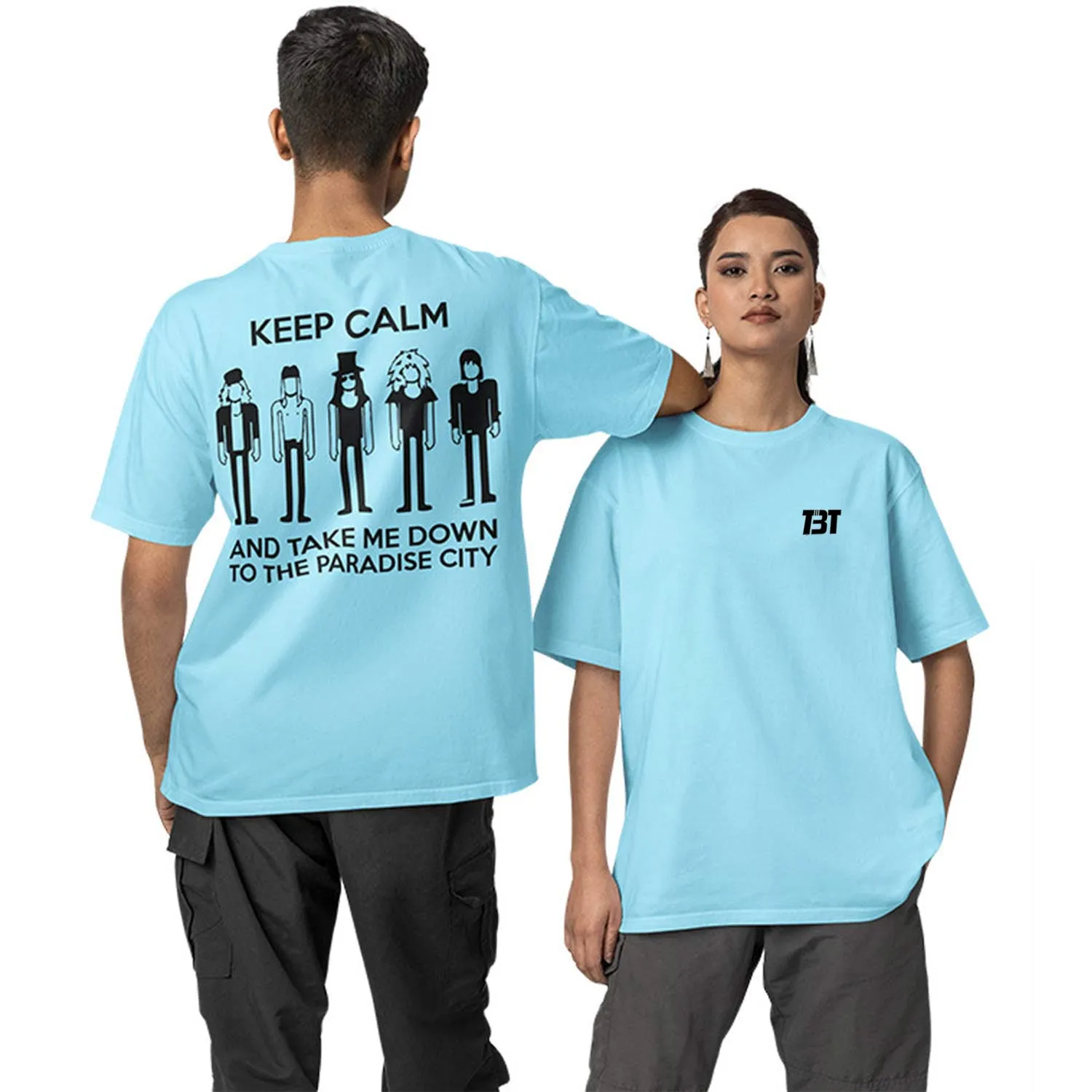 Guns N' Roses Oversized T shirt - Keep Calm - Paradise City