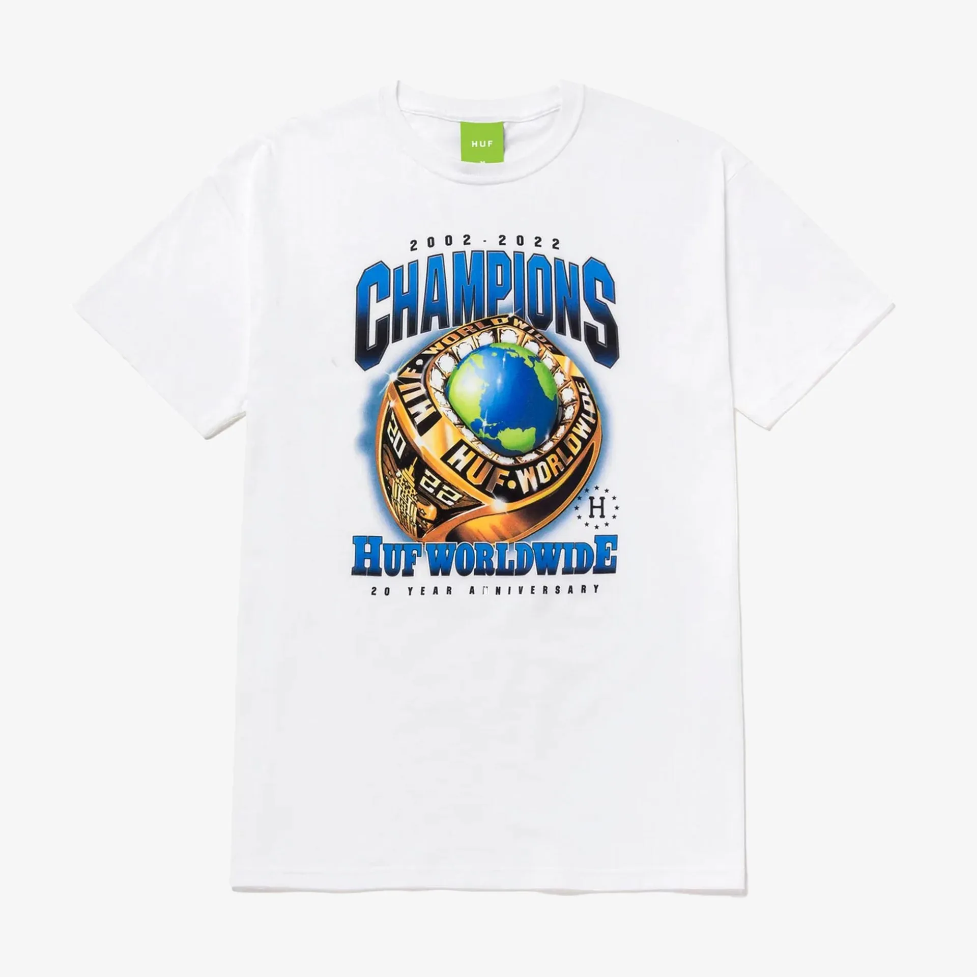 HUF | CHAMPIONS S/S TEE  { WHITE