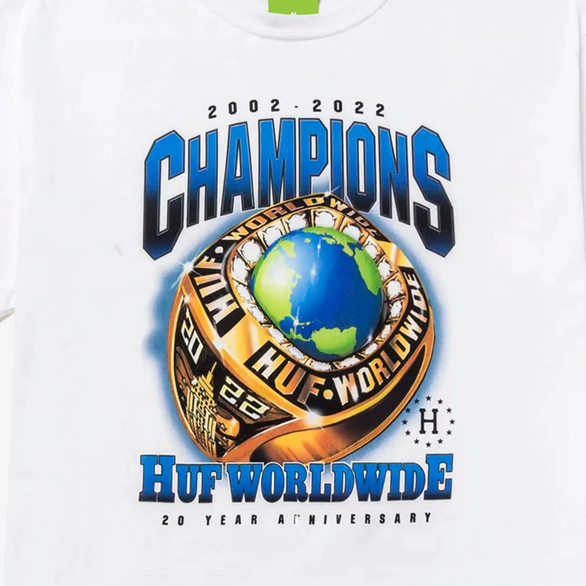 HUF | CHAMPIONS S/S TEE  { WHITE