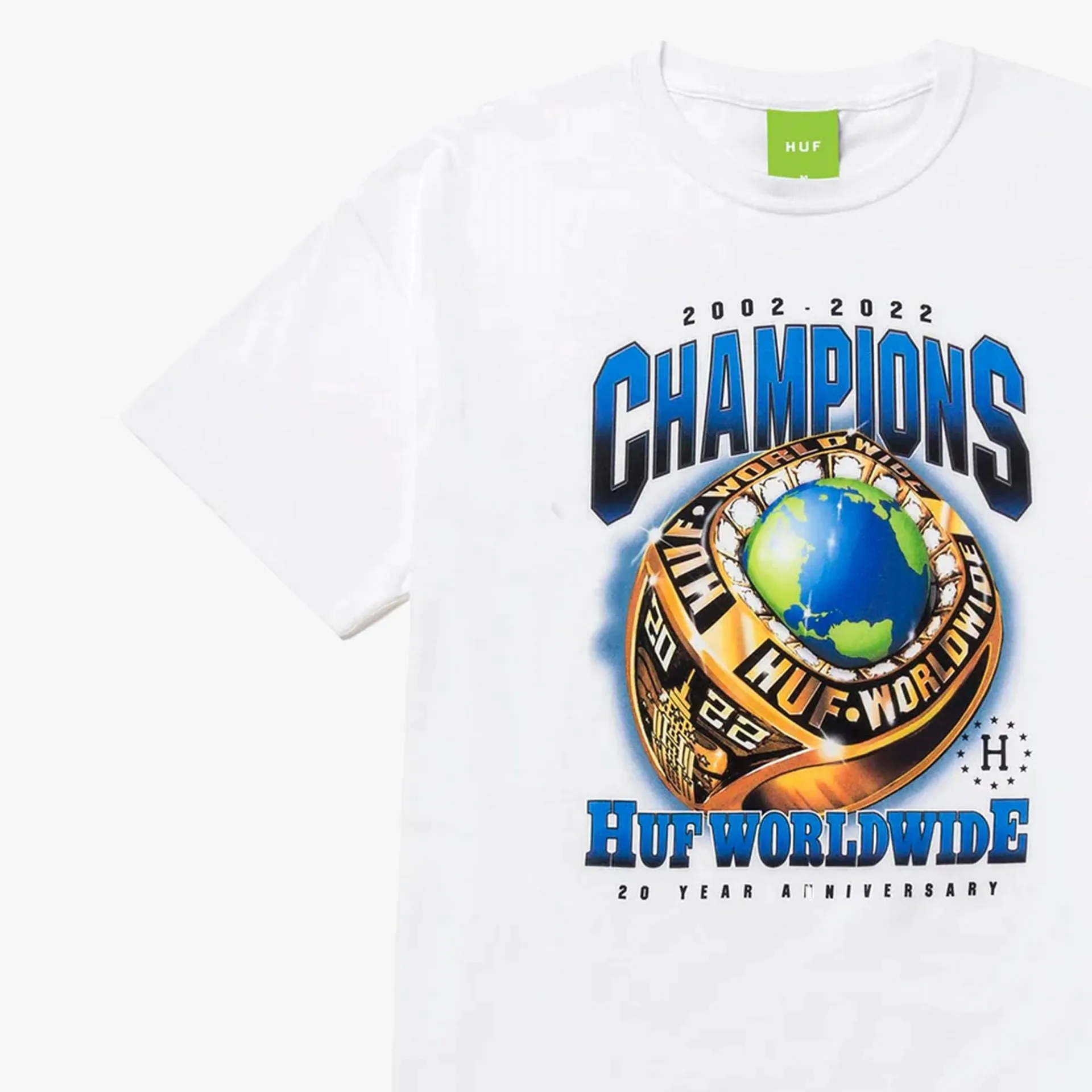 HUF | CHAMPIONS S/S TEE  { WHITE
