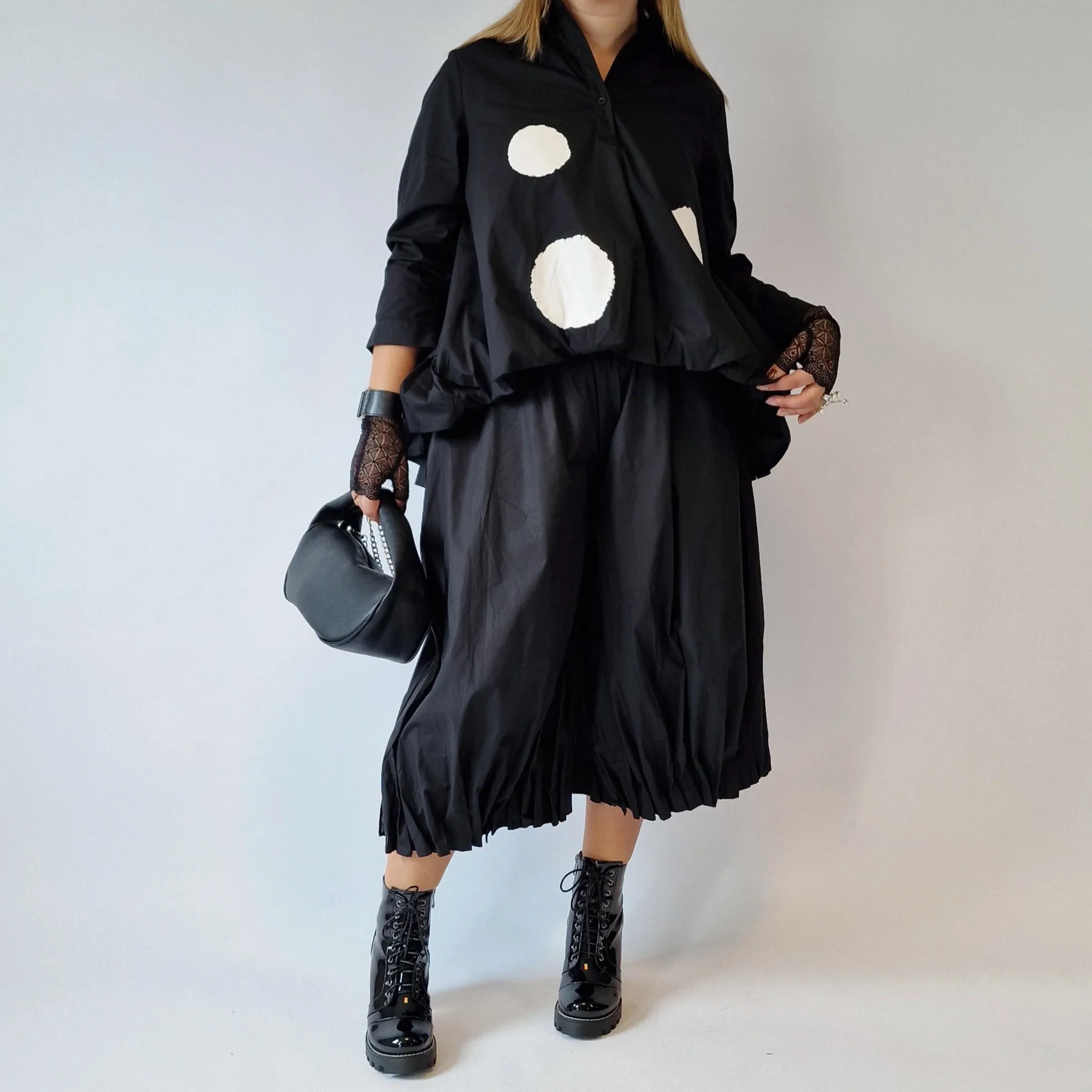 Jazz Up Maxi Polka Dot Shirt