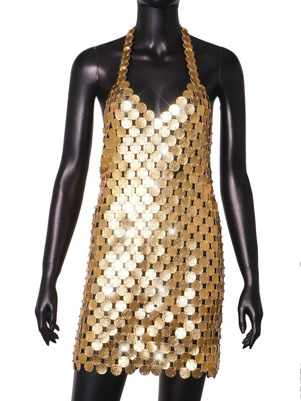 Leather Texture Sheath Dress