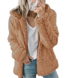 New Hooded Woolen Fleece Winter Coats