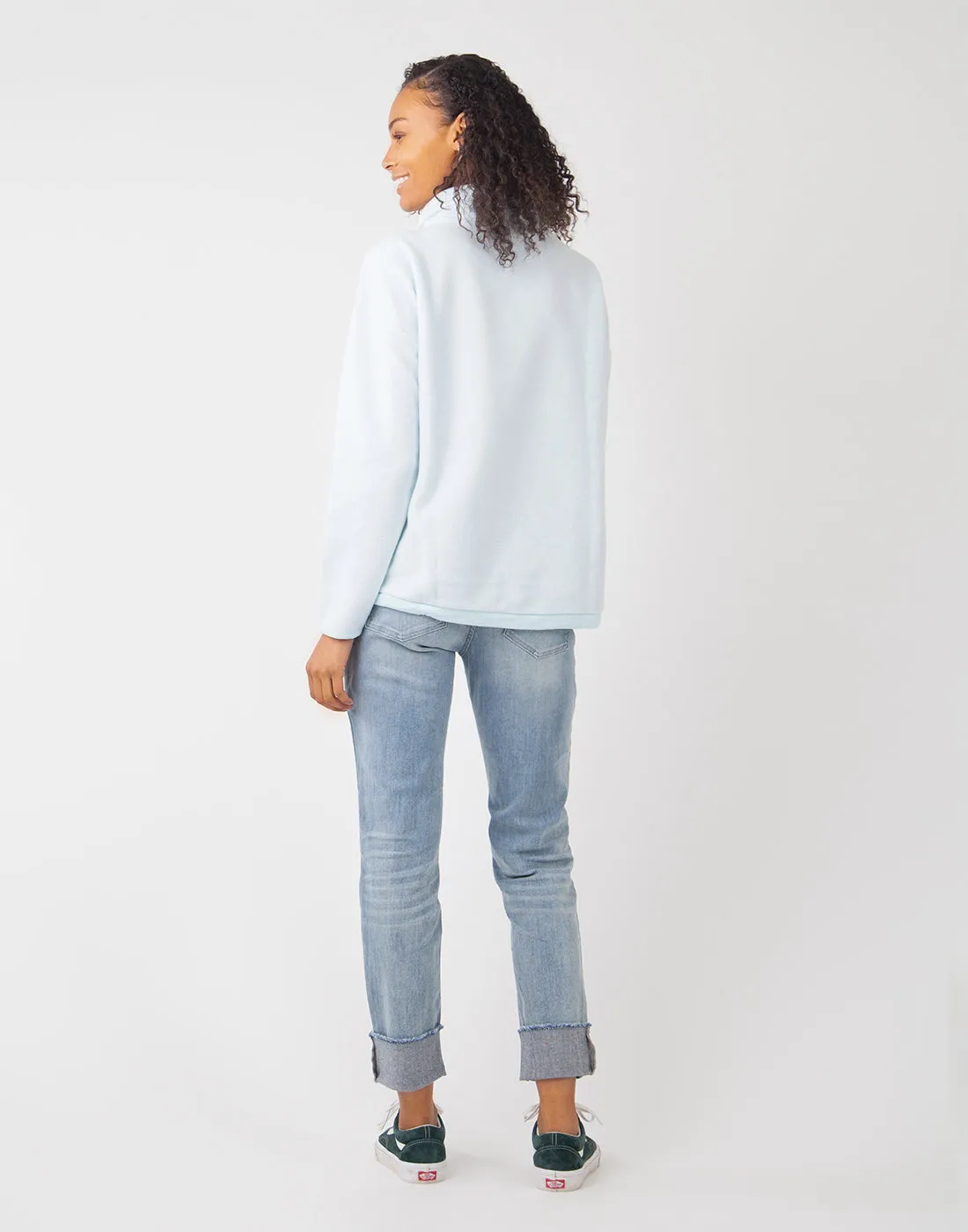 Rowayton Cowl Neck: Sky - FINAL SALE