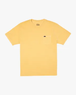 Solo Label Pigment Dye Tee - Vintage Gold