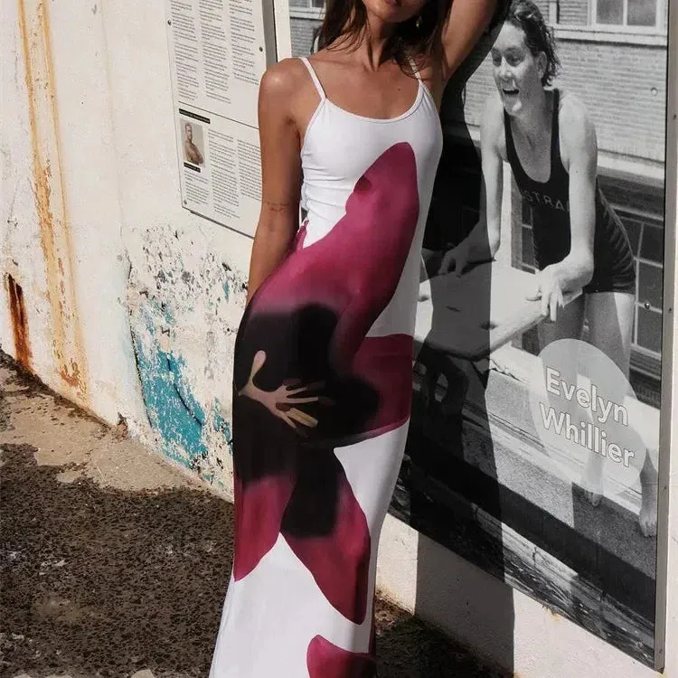 Tossy Spaghetti Strap Lily Floral Slip Dress for Summer Fun
