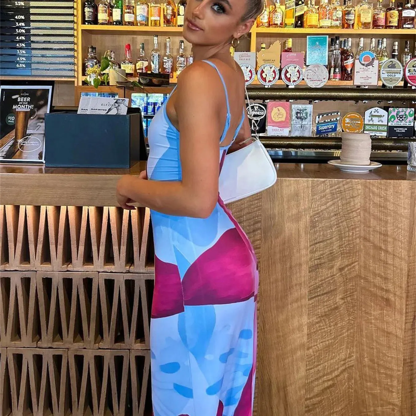 Tossy Spaghetti Strap Lily Floral Slip Dress for Summer Fun