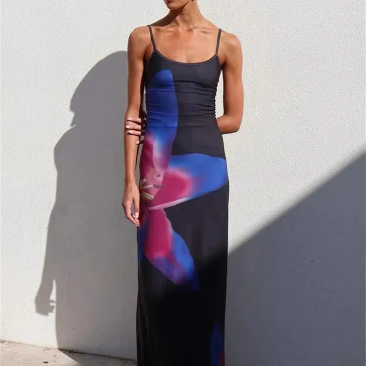 Tossy Spaghetti Strap Lily Floral Slip Dress for Summer Fun