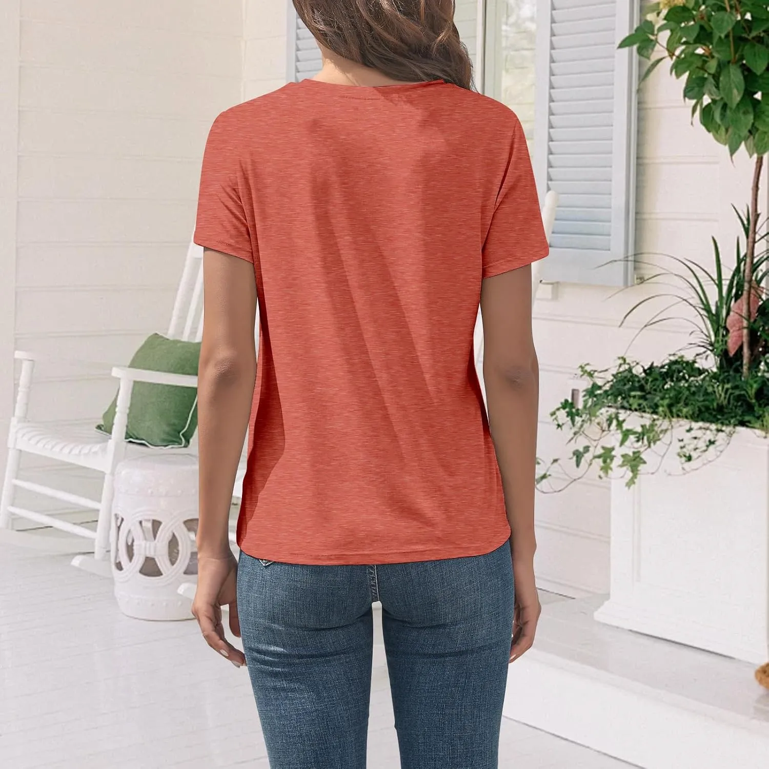 Women Tops Women Shorts Sleeve T Shirts 3 Pack Summer Tops Crew Neck Casual Loose Fit Workout Casual Tshirts Trendy Clothes