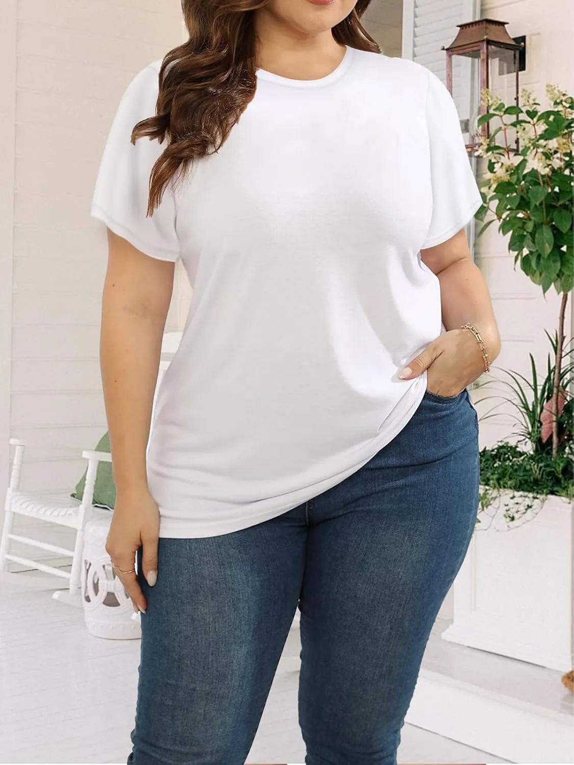 Women Tops Women Shorts Sleeve T Shirts 3 Pack Summer Tops Crew Neck Casual Loose Fit Workout Casual Tshirts Trendy Clothes